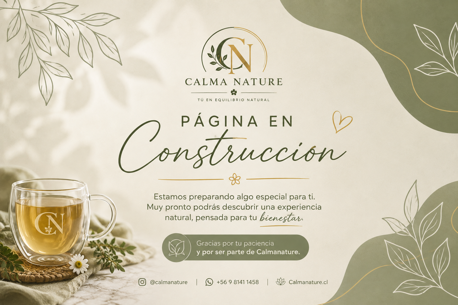 Calma Nature — Página en construcción